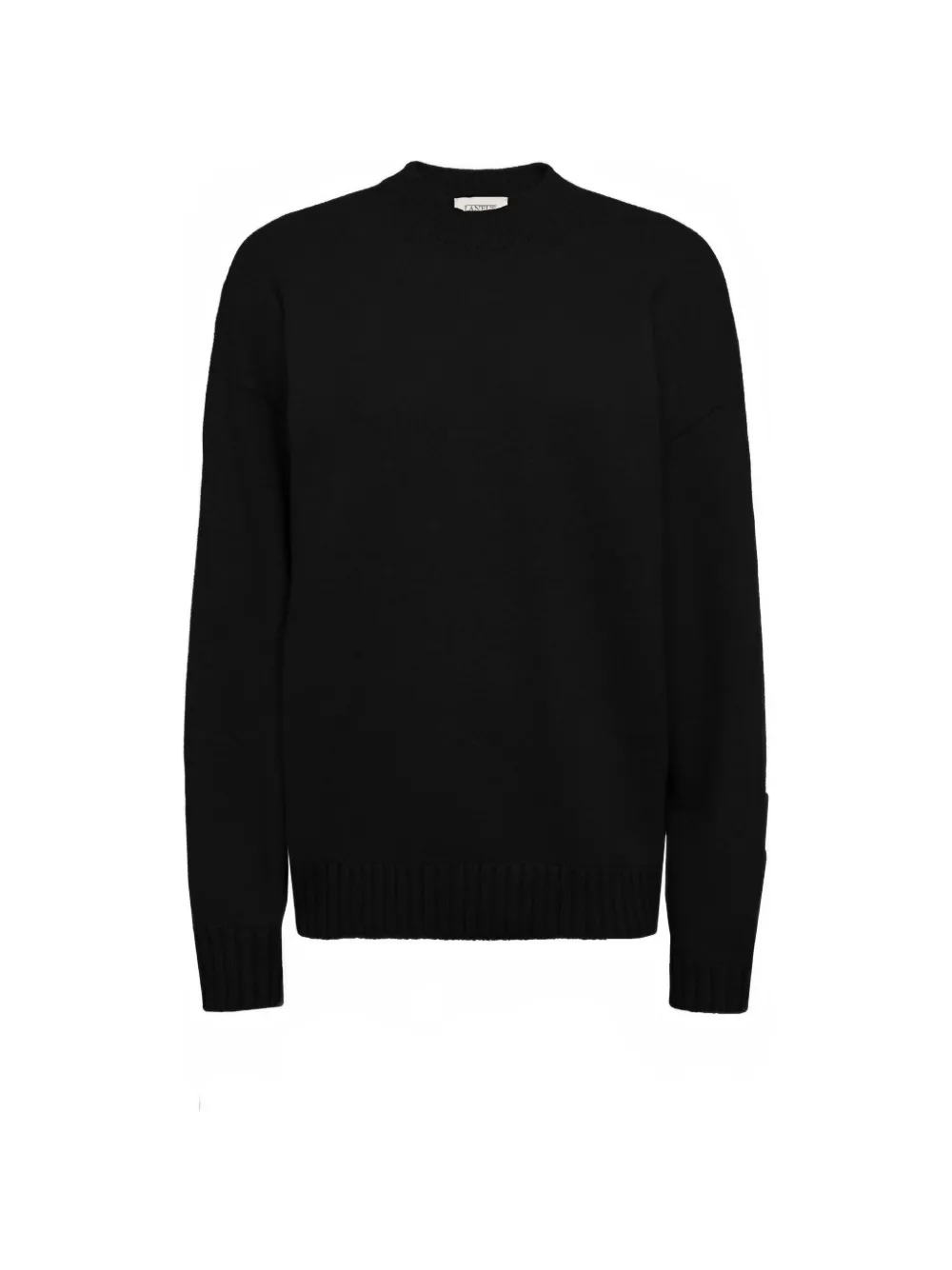 Laneus ribbed-trim sweater - Black
