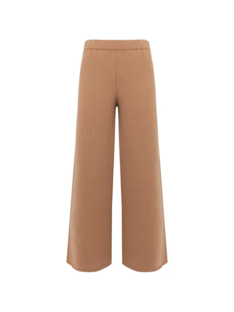 Laneus pantalones de tejido fino anchos
