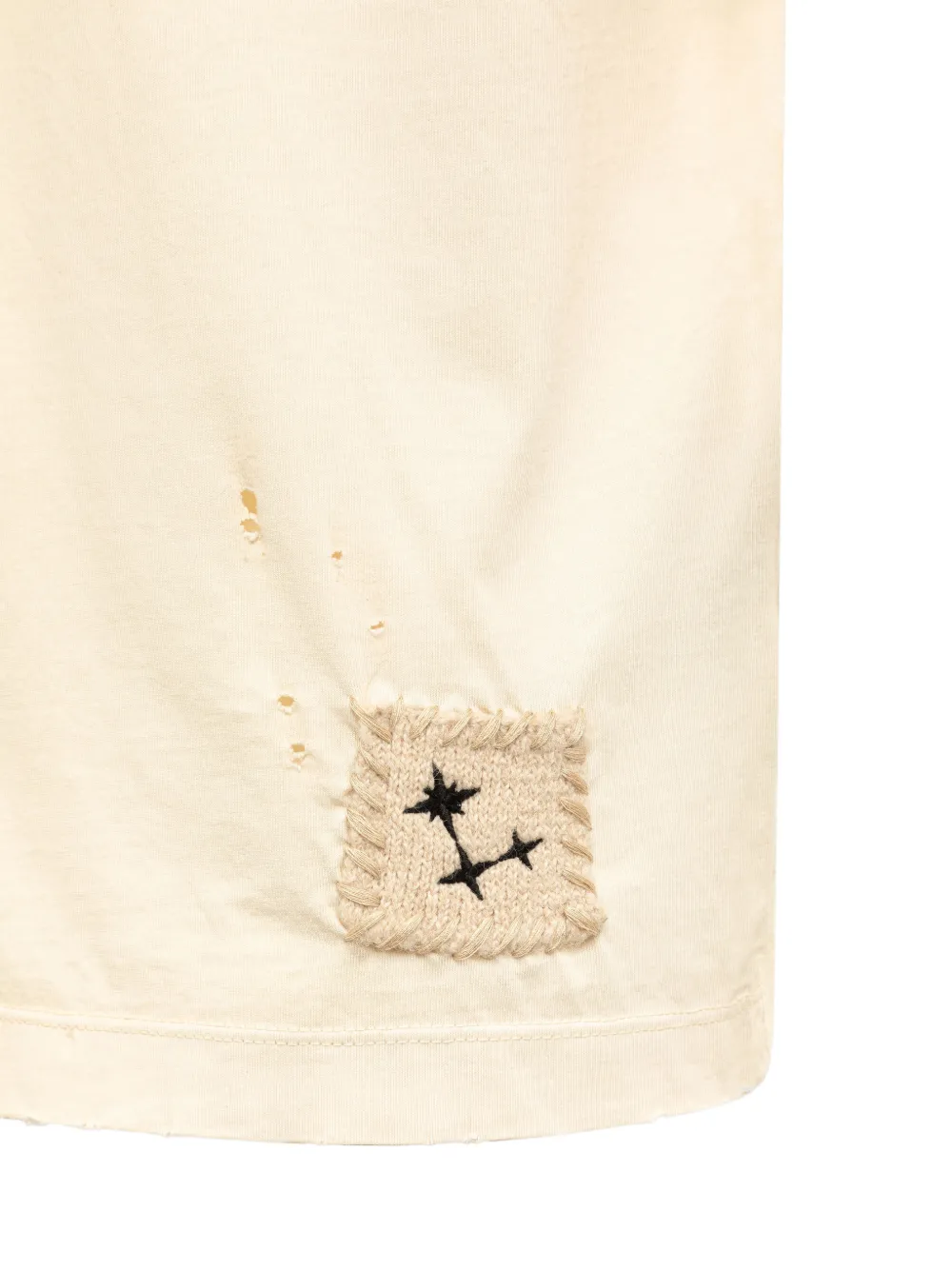 Laneus Gerafeld boxy T-shirt Beige