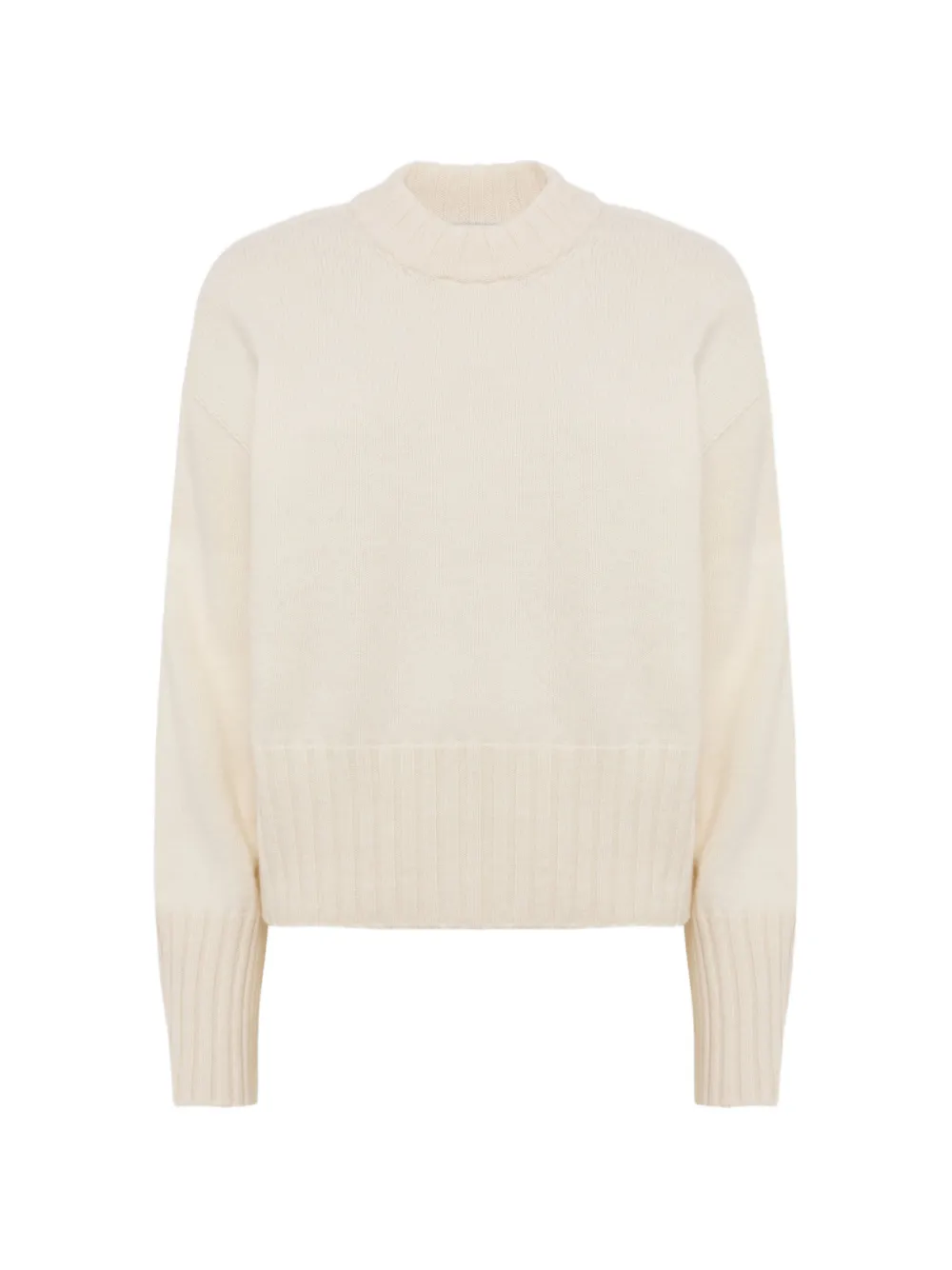 Laneus boxy-fit ribbed-trim sweater