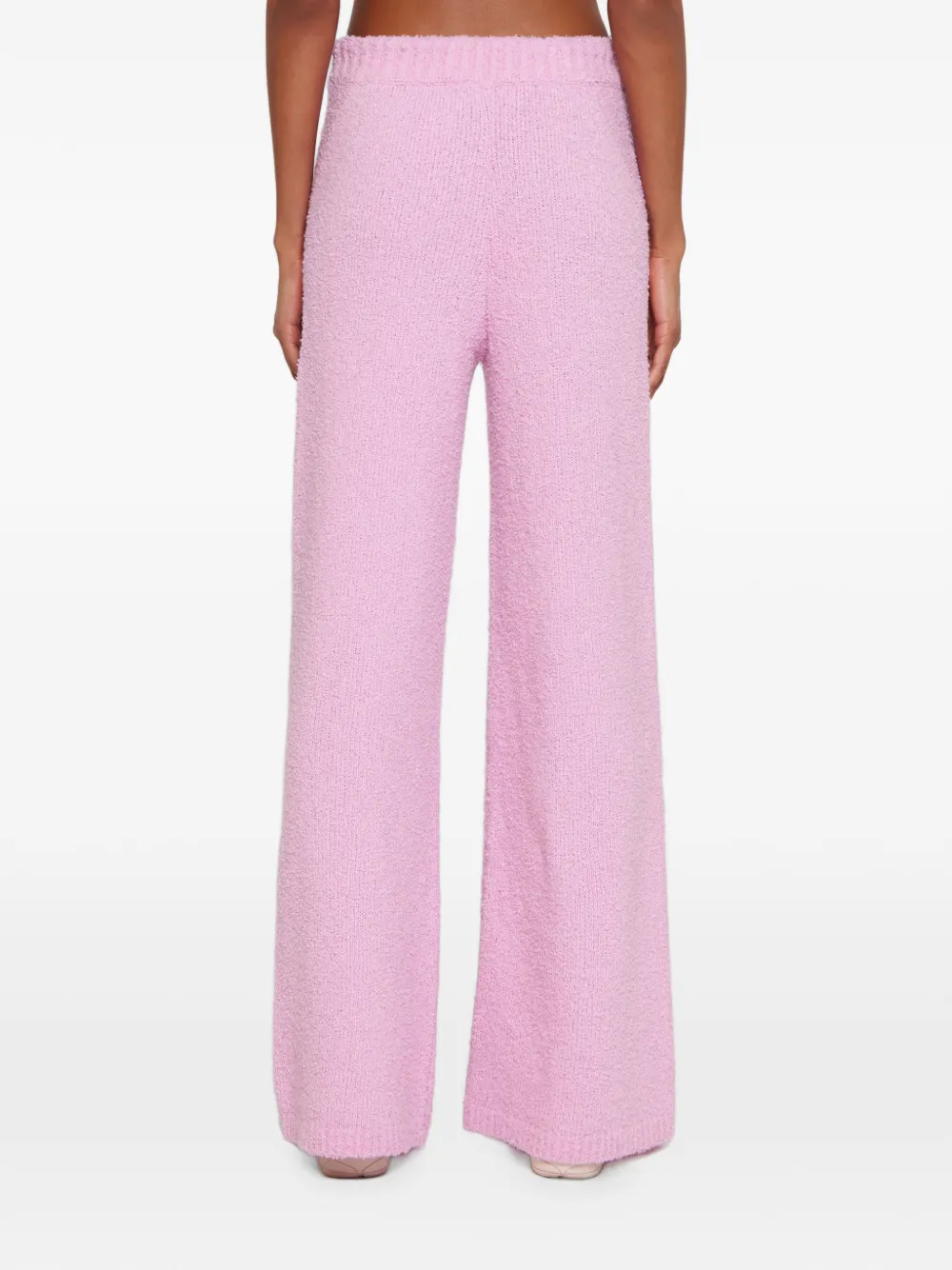 Laneus Broek met trekkoord en textuur Roze