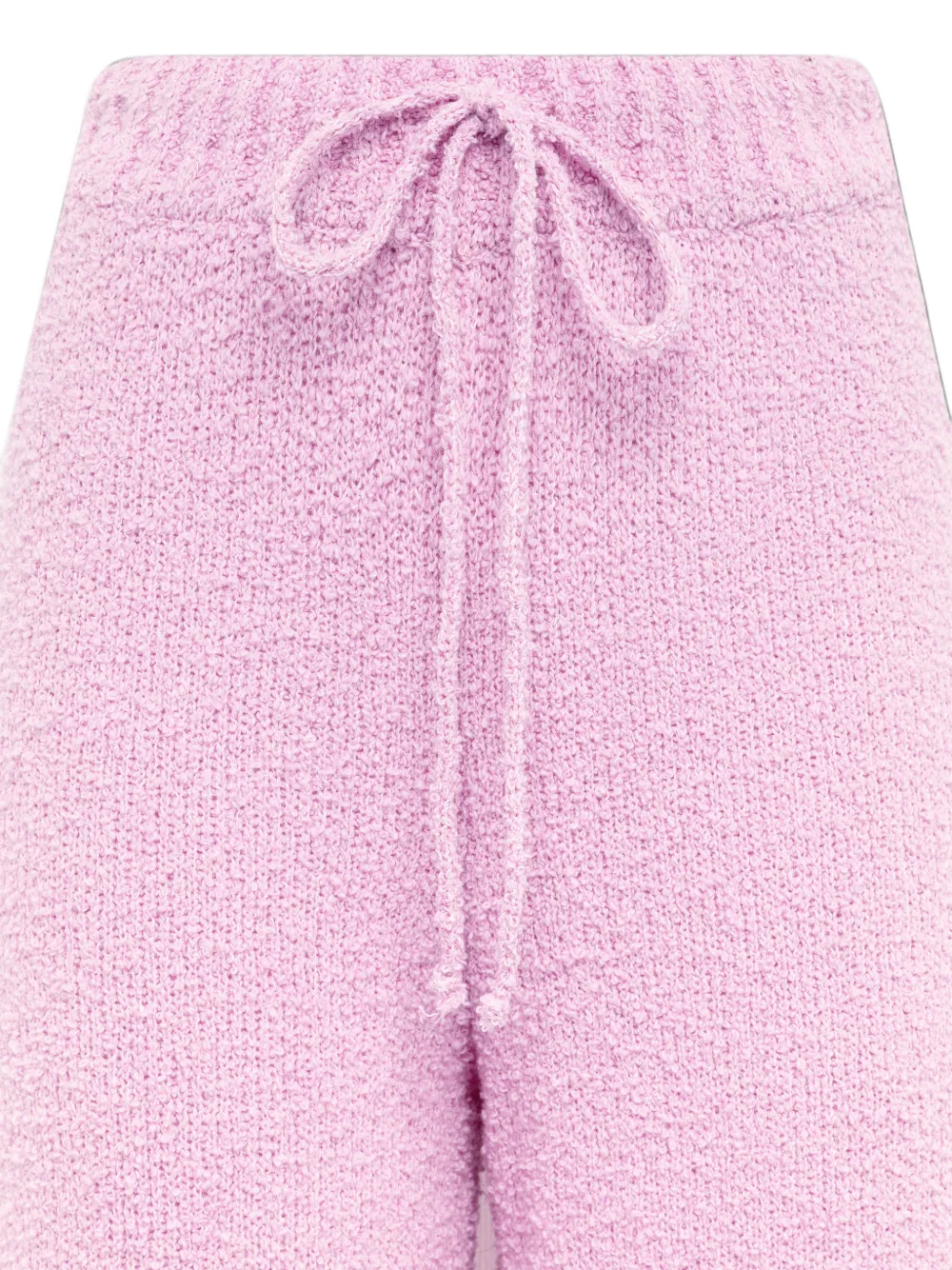 Laneus Broek met trekkoord en textuur Roze