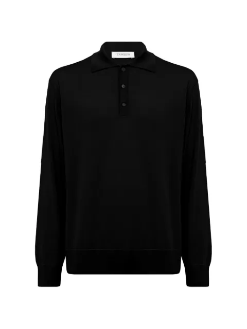 Laneus long-sleeve polo shirt