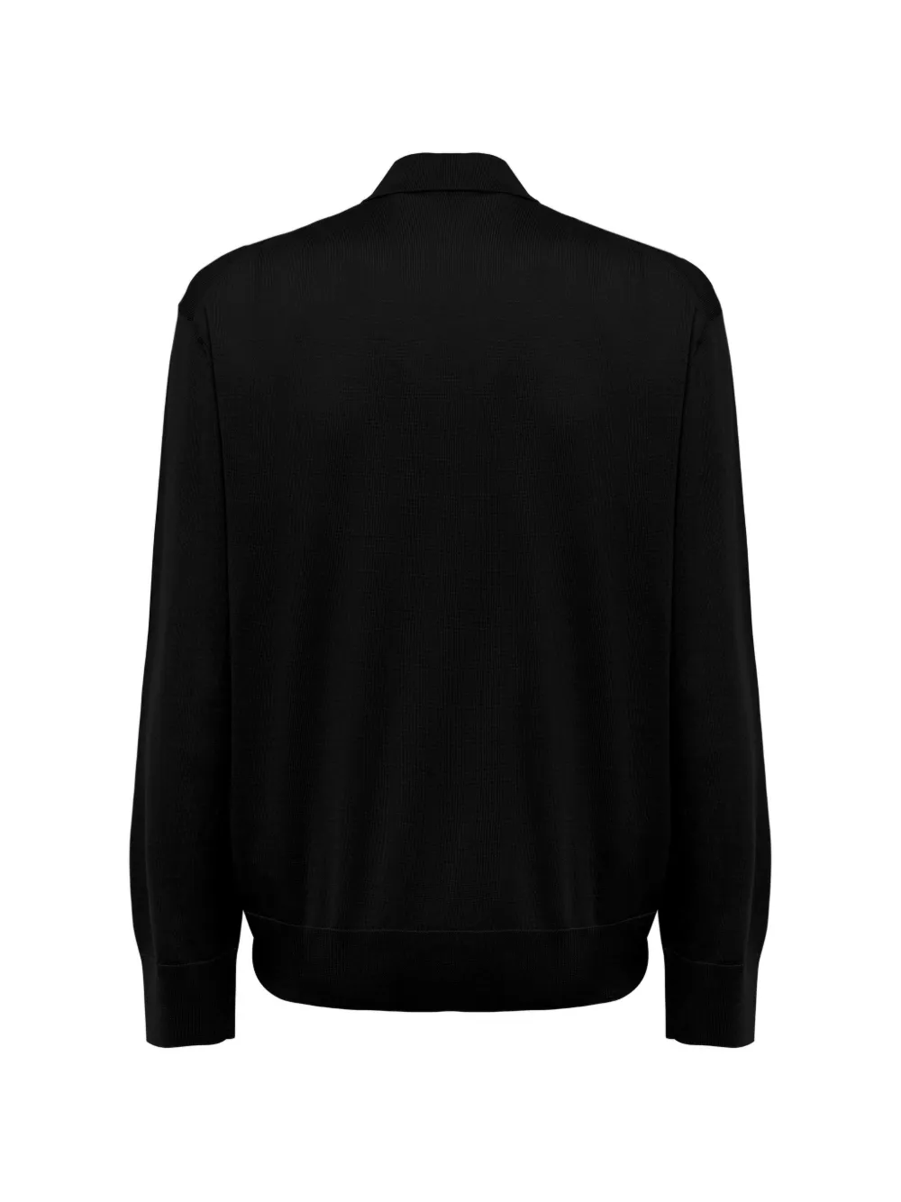 Laneus Poloshirt met lange mouwen Zwart