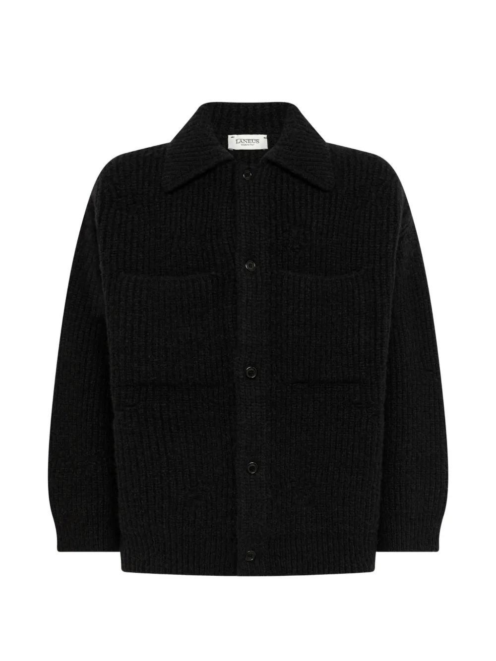 Laneus distressed ribbed cardigan