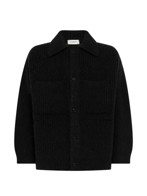 Laneus distressed ribbed cardigan