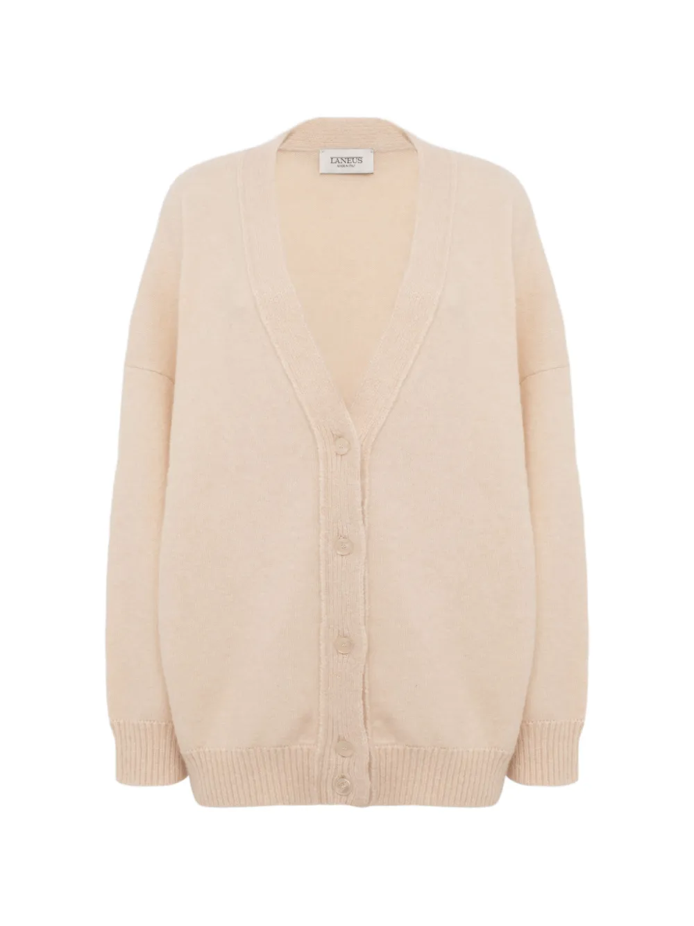 Laneus button-up knitted cardigan - Neutrals