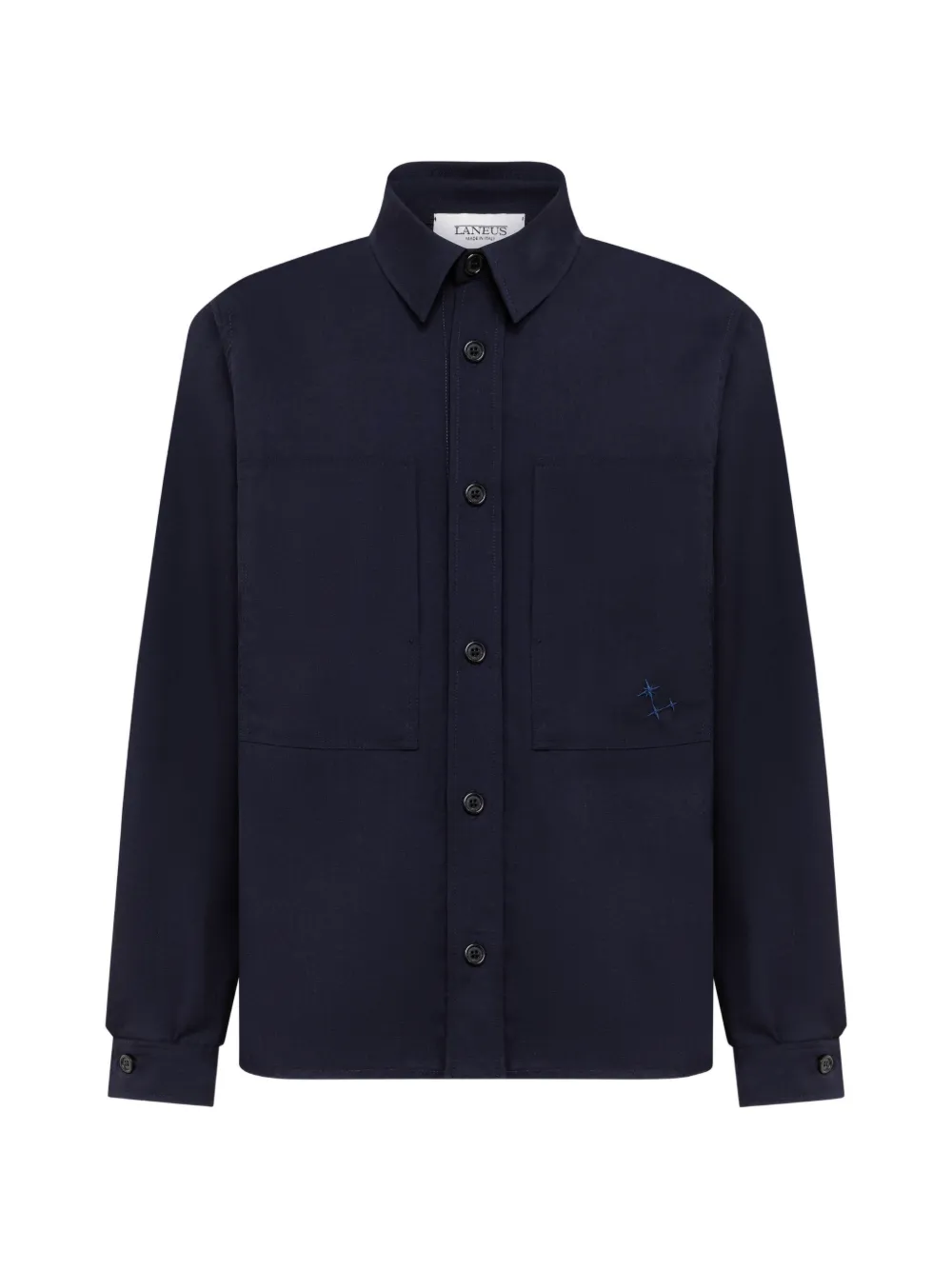 Laneus chemise ample à détail de poche - Bleu