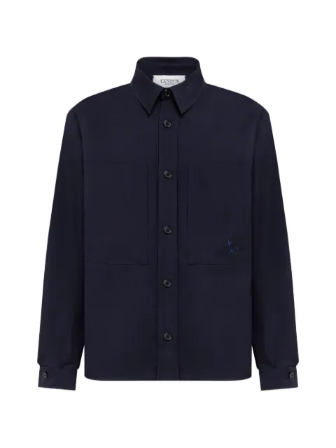 Laneus boxy-fit pocket-detail shirt