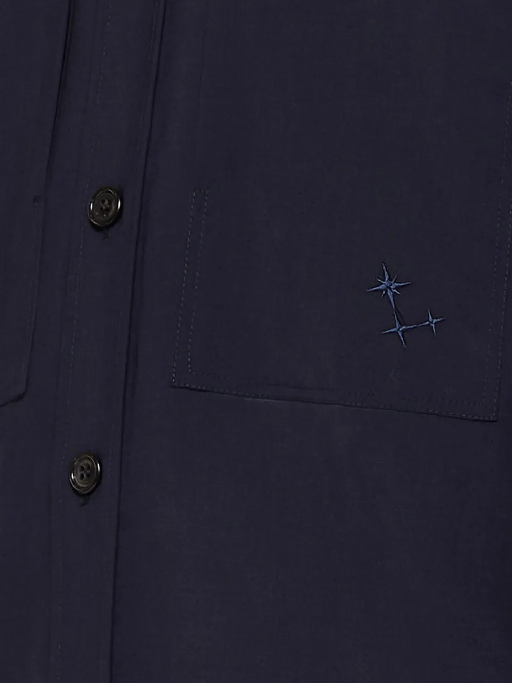 Laneus Boxy overhemd met zakdetail Blauw