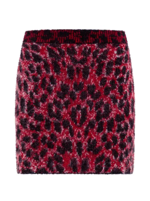 Laneus Minirock mit Leopardenprint
