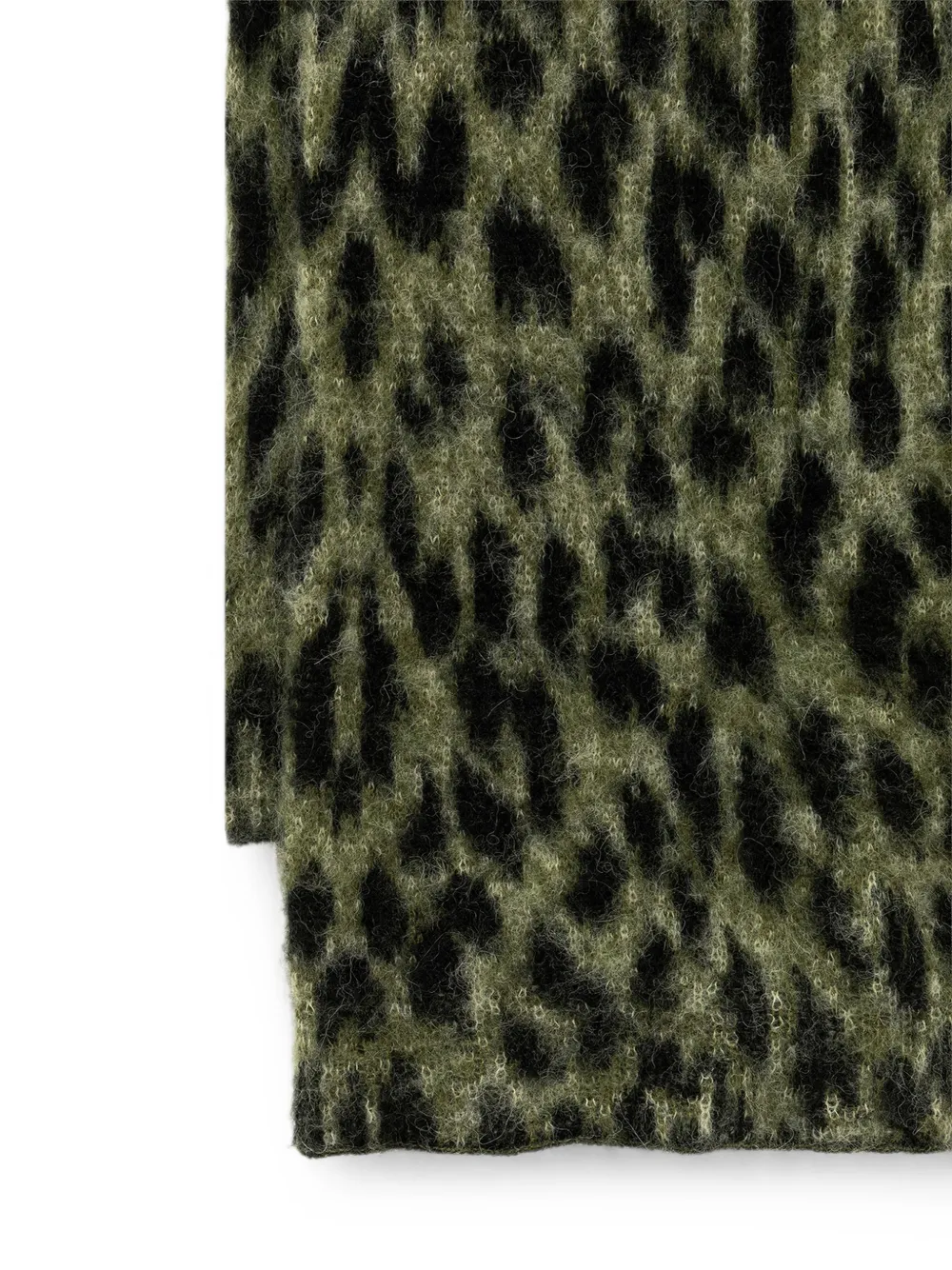 Laneus Sjaal met luipaardprint Groen