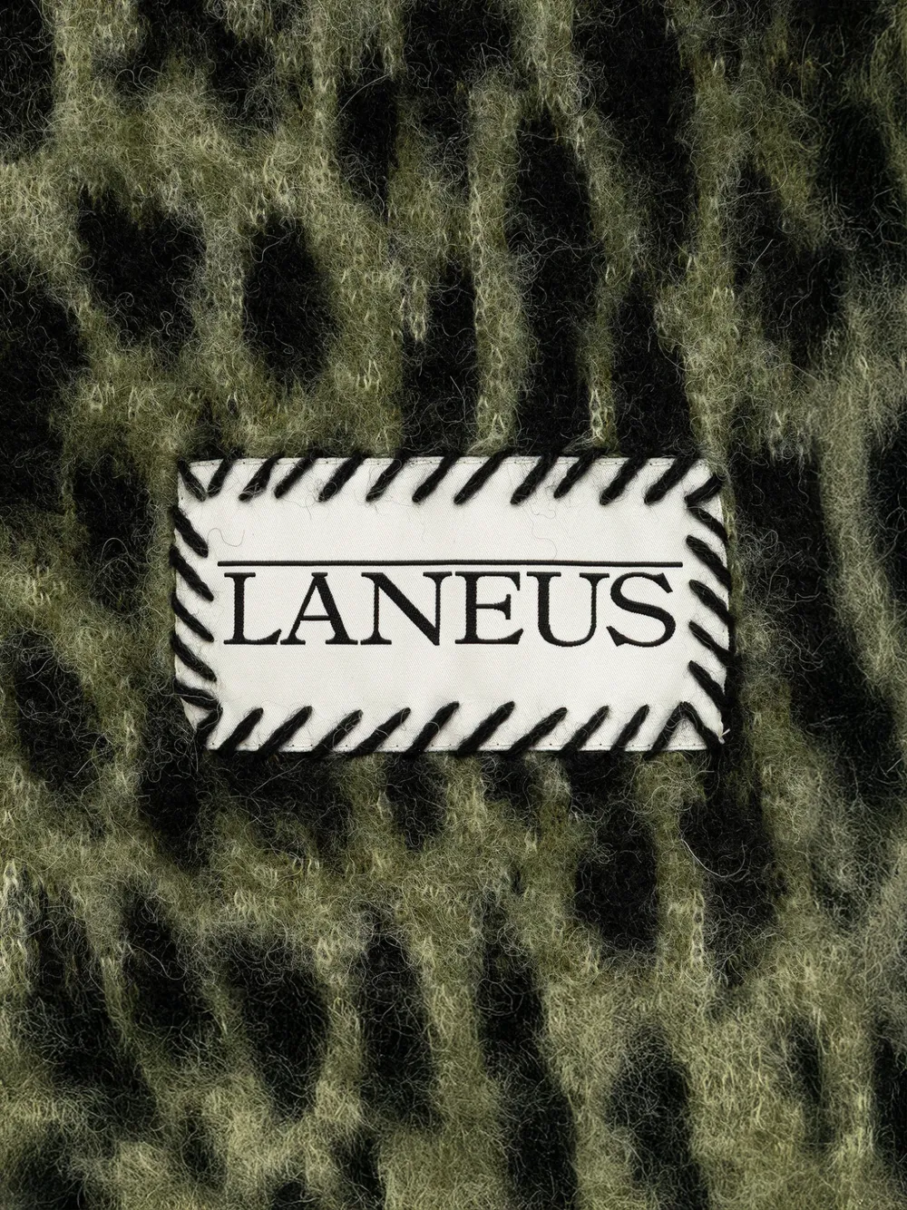 Laneus Sjaal met luipaardprint Groen