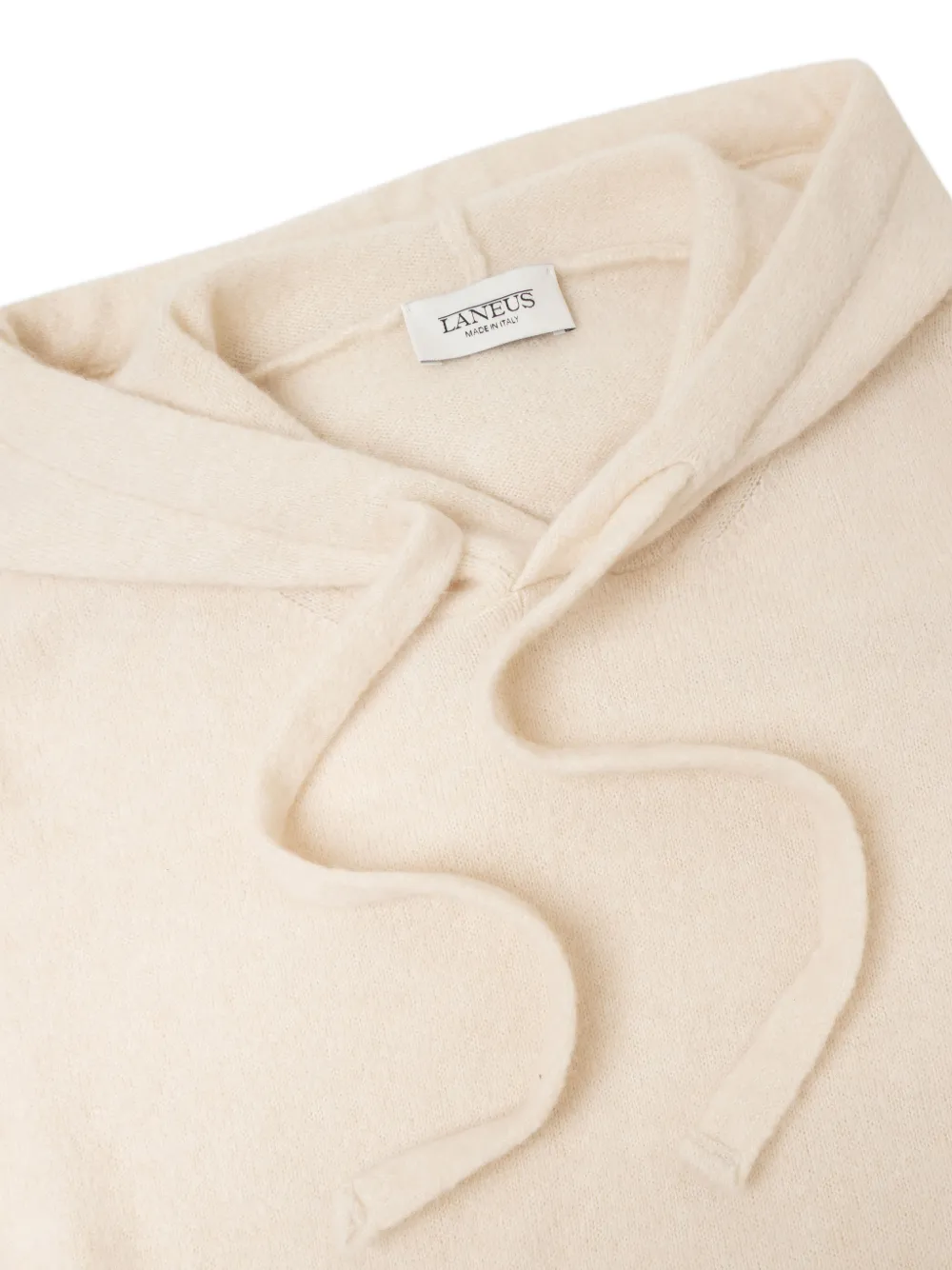Laneus Hoodie met trekkoord Beige