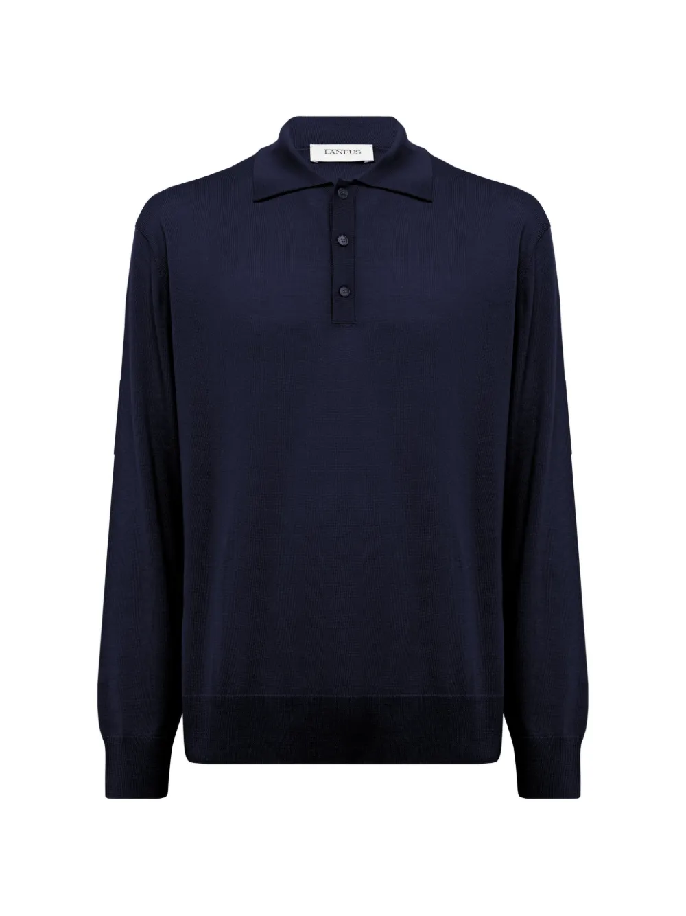 Laneus long-sleeve polo shirt - Blu