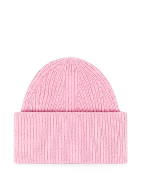 Laneus ribbed-knit beanie hat