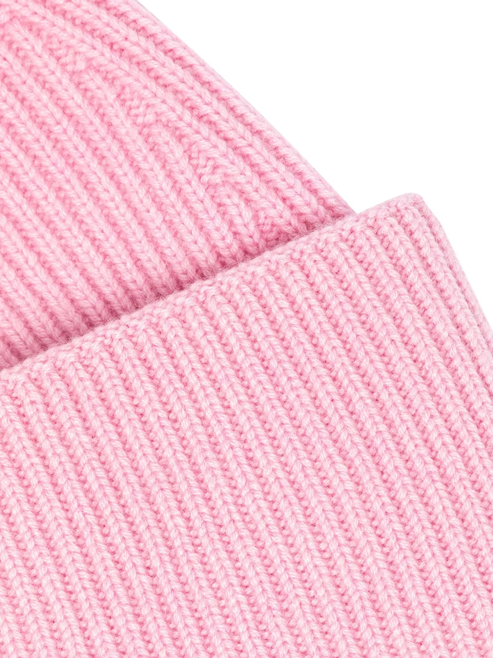Laneus Ribgebreide muts Roze