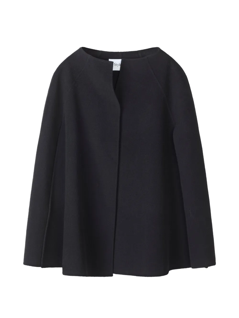 Stylein Thea Cape Jacket In Black