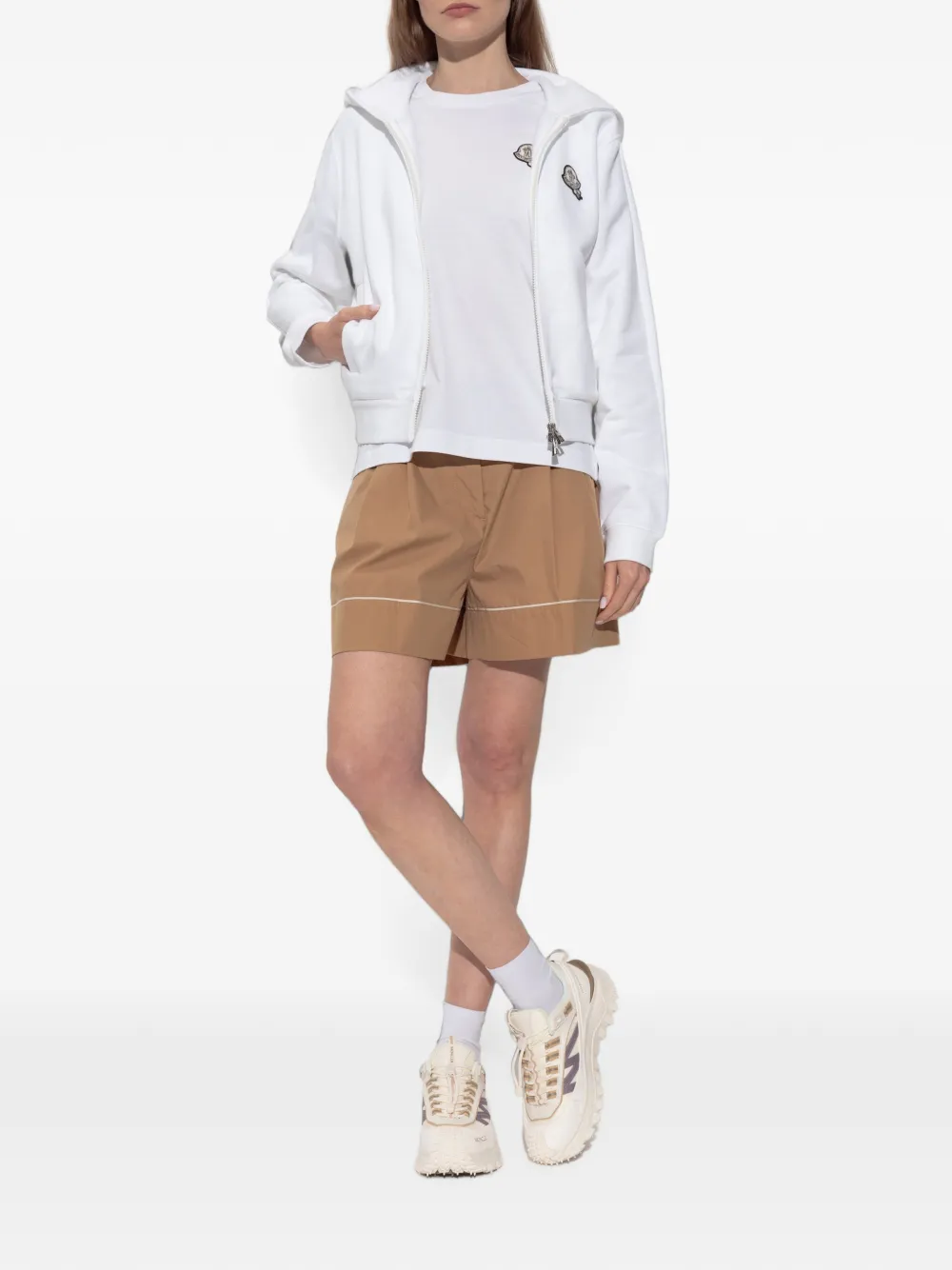 Moncler T-shirt met logopatch Wit