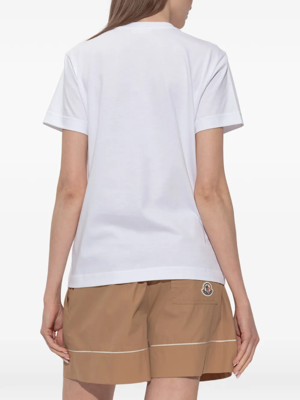 Moncler T-shirt met logopatch Wit