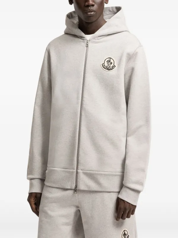 Moncler ジップアップ パーカー | グレー | FARFETCH JP