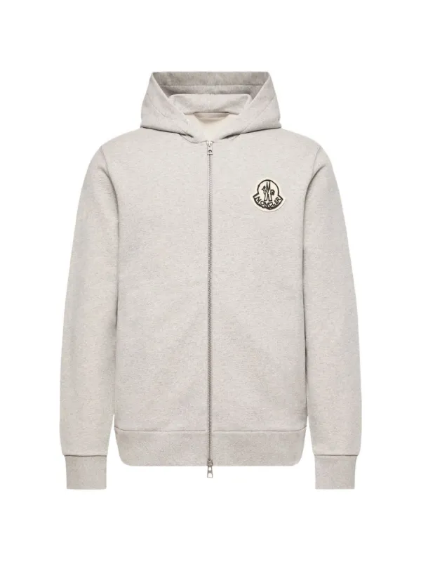 MONCLER モンクレール ジップアップ パーカー グレー Moncler ジップアップ パーカー | グレー | FARFETCH JP