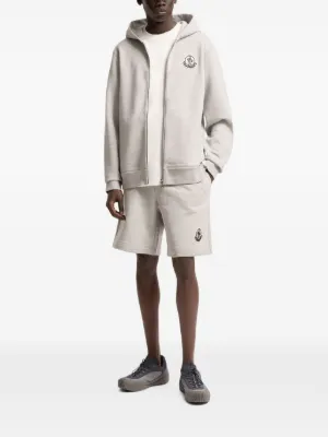 Moncler ジップアップ パーカー | グレー | FARFETCH JP