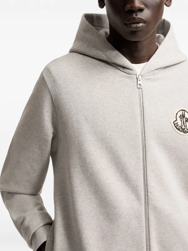 Moncler ジップアップ パーカー | グレー | FARFETCH JP