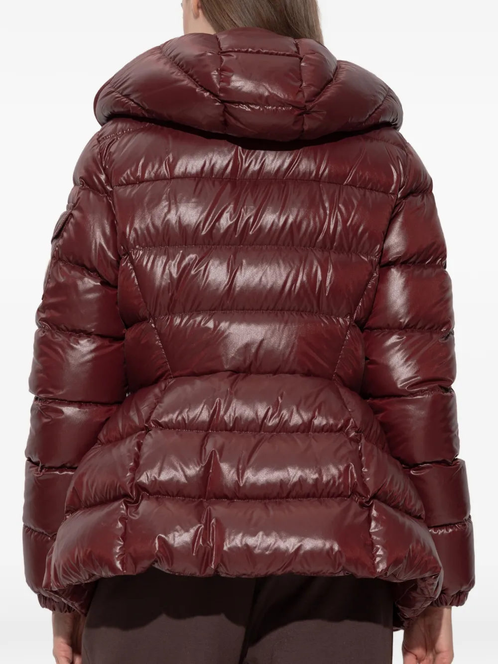 Moncler Gewatteerd jack met logopatch Rood