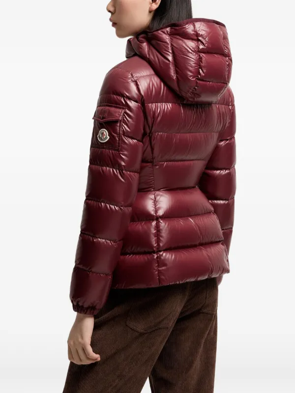 Moncler Barante Hooded Short Down Jacket | Red | FARFETCH