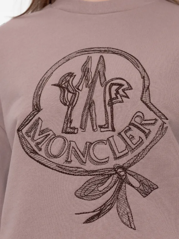 Moncler ロゴ スウェットシャツ | ピンク | FARFETCH JP