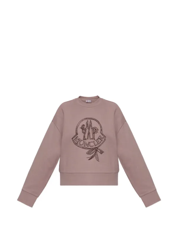 Moncler ロゴ スウェットシャツ | ピンク | FARFETCH JP
