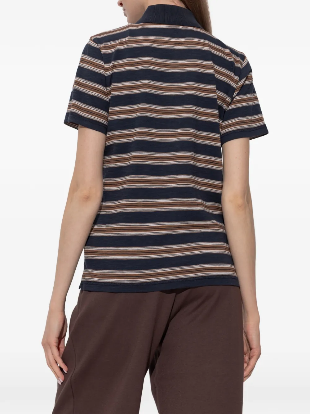 Moncler Gestreepte polotop Blauw
