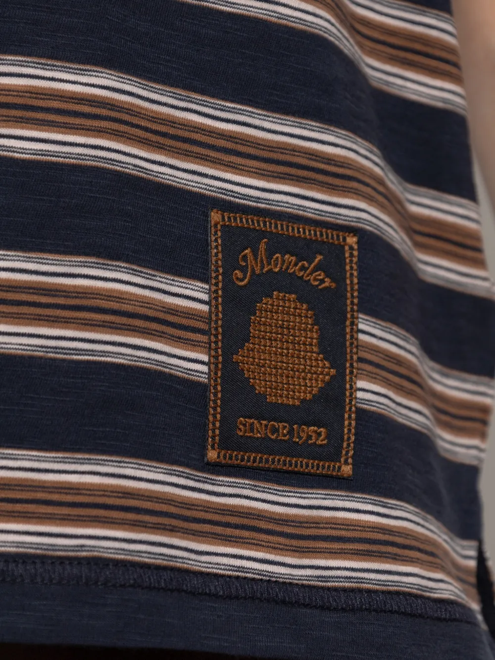 Moncler Gestreepte polotop Blauw