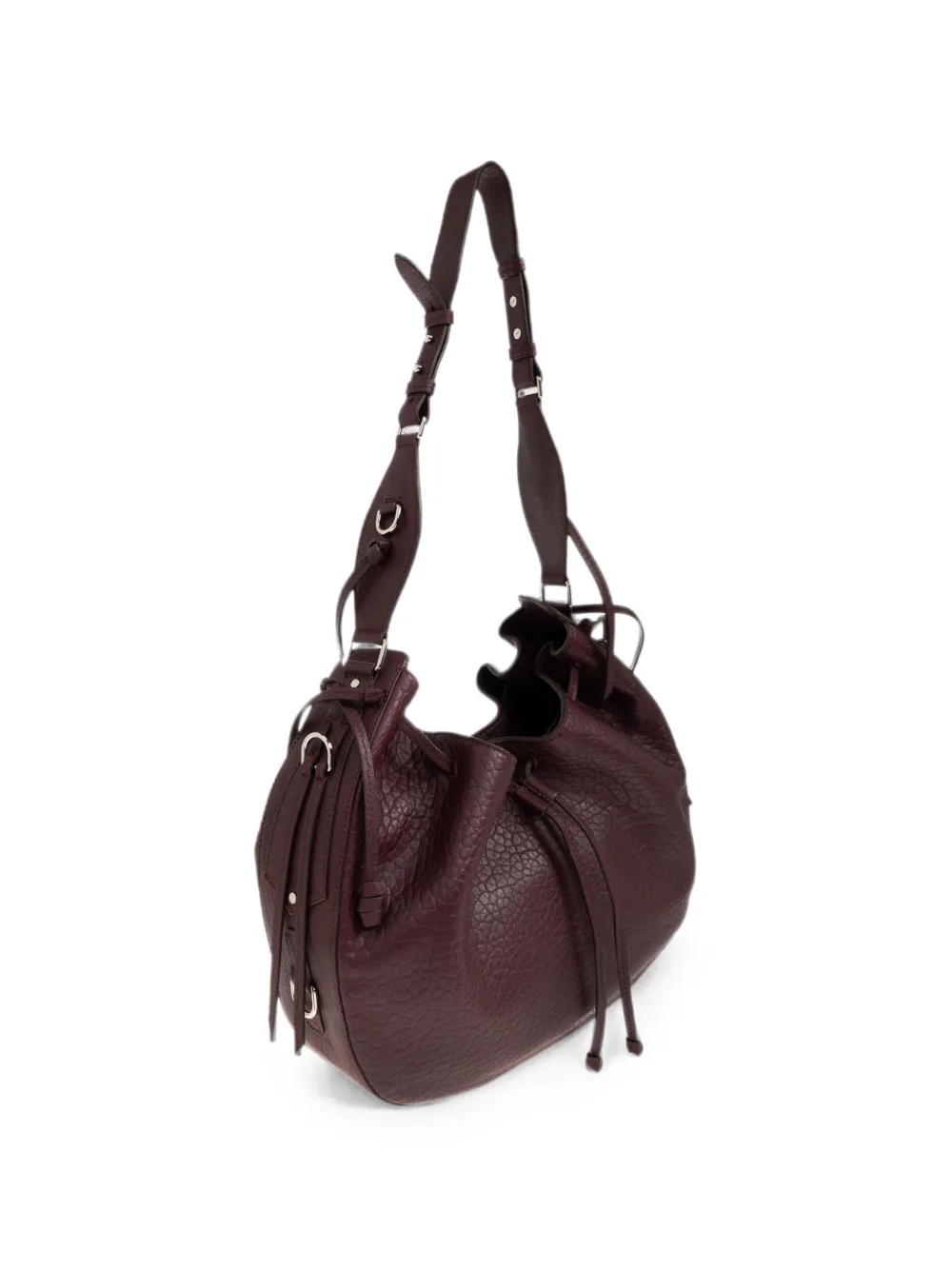 ISABEL MARANT Bolton Hobo leren schoudertas Rood