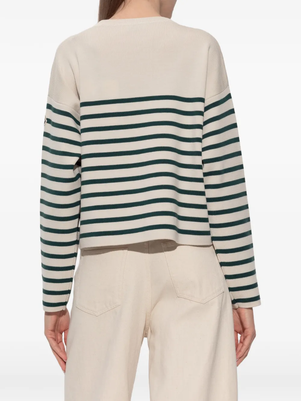 Moncler Gestreepte trui Beige