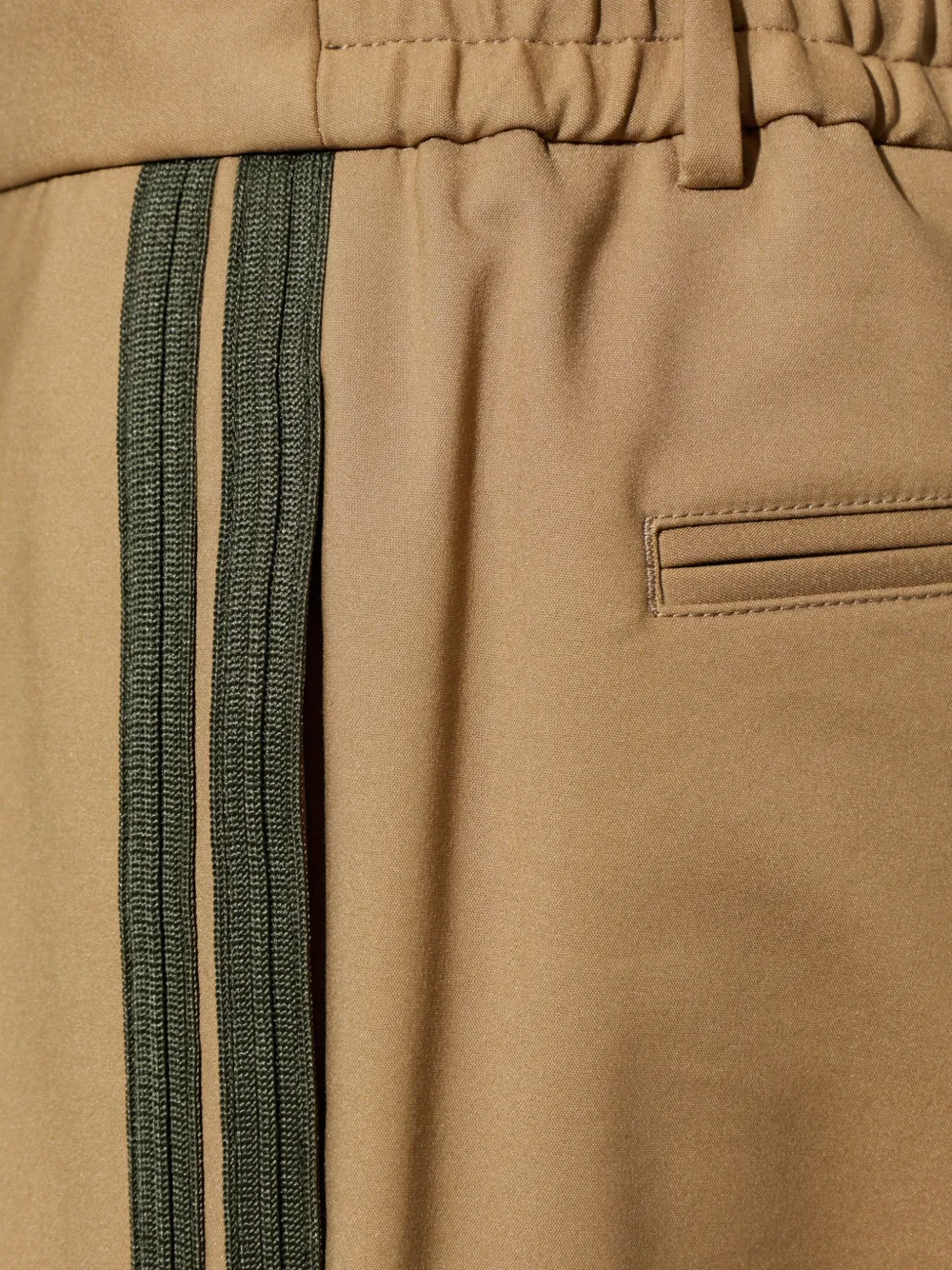 Moncler Pantalon van katoenen wolblend Beige