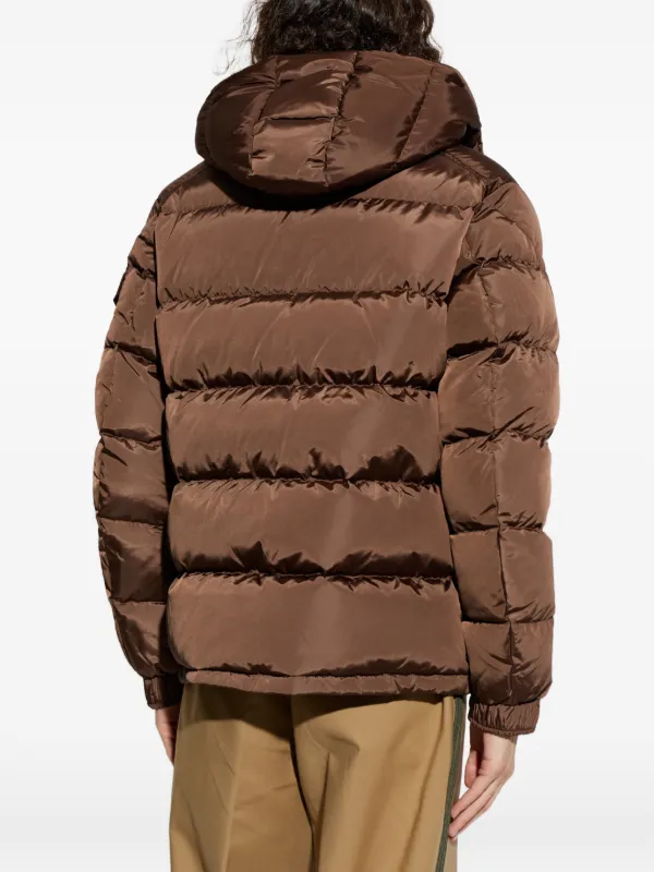 Moncler Maya キルティング ジャケット | ブラウン | FARFETCH JP