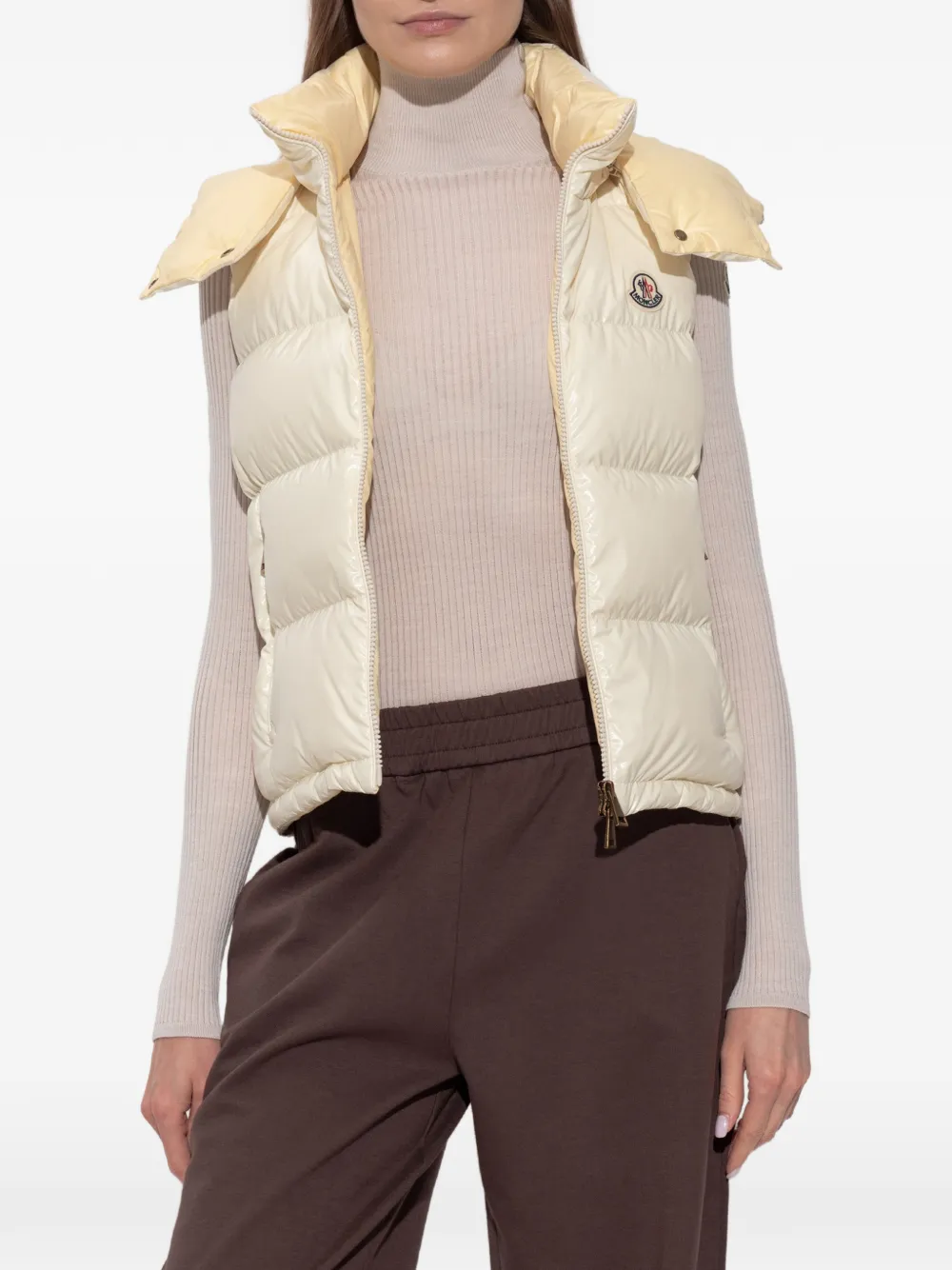 Moncler Niverolle bodywarmer Geel