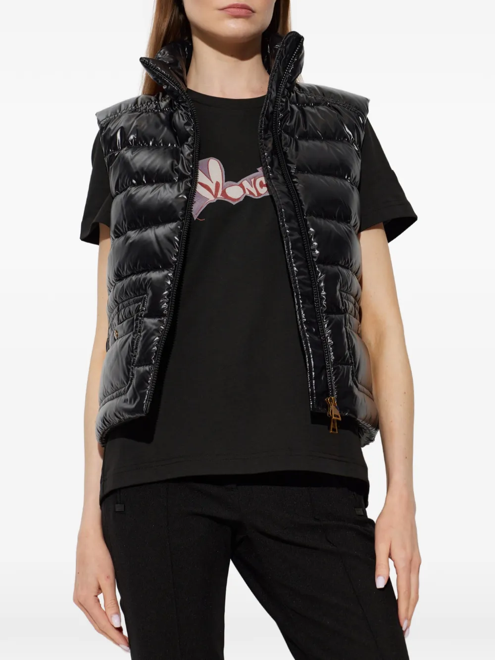 Moncler Frelon bodywarmer Zwart