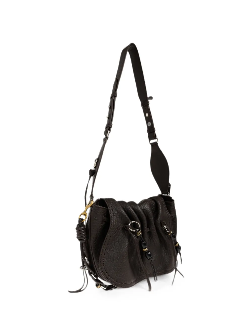 ISABEL MARANT Bolton leren schoudertas Bruin