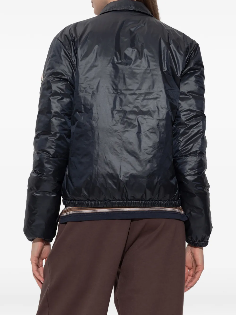 Moncler Lanset jack met logopatch Blauw