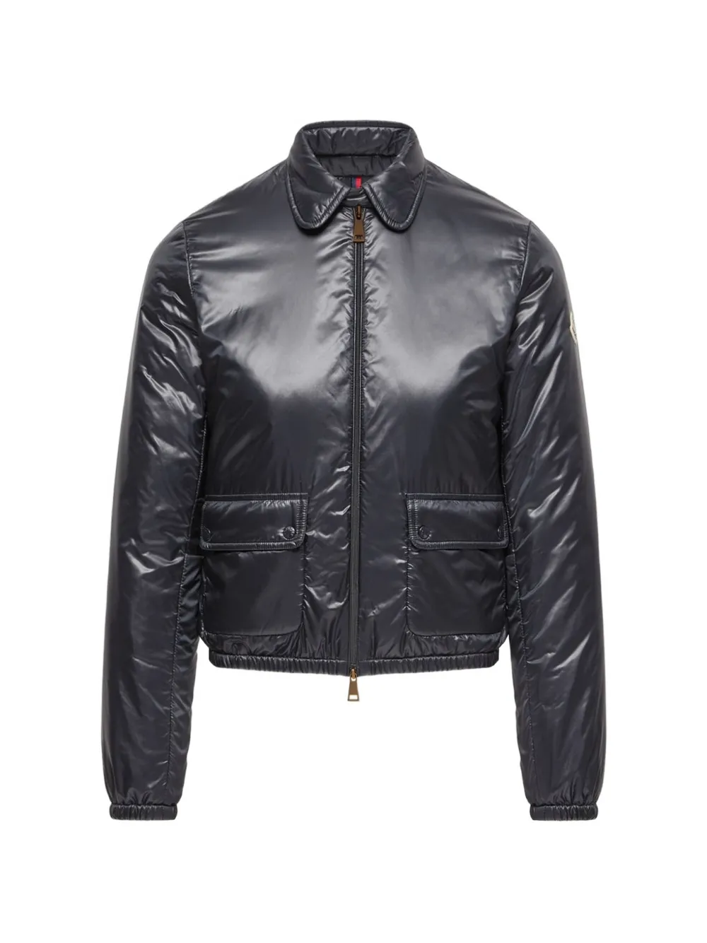 Moncler Lanset jack met logopatch Blauw