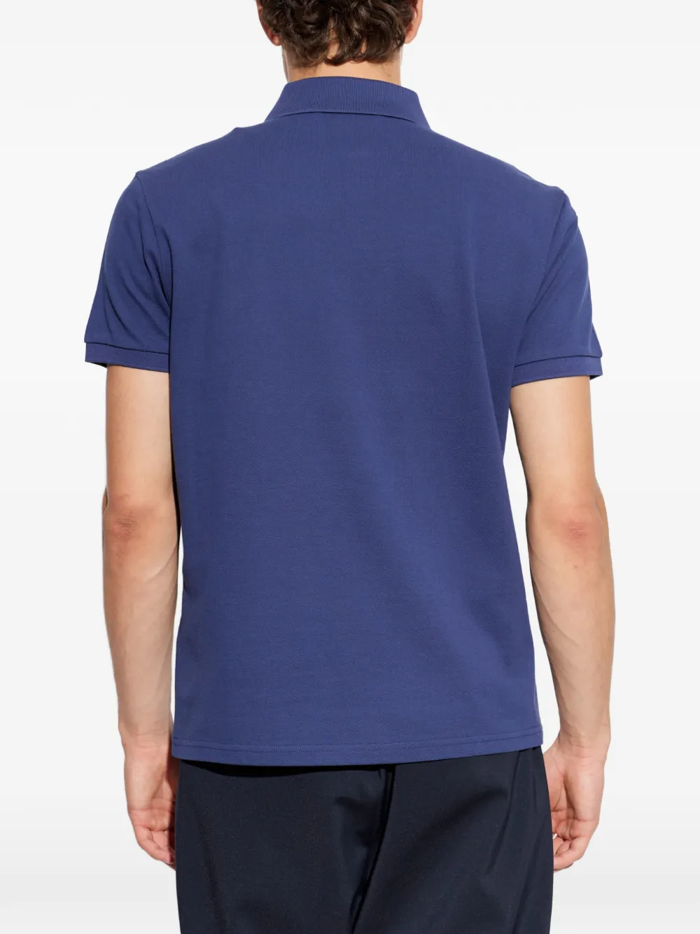 Moncler Poloshirt met logopatch Blauw