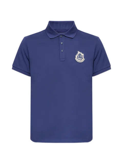 Moncler logo-patch polo shirt