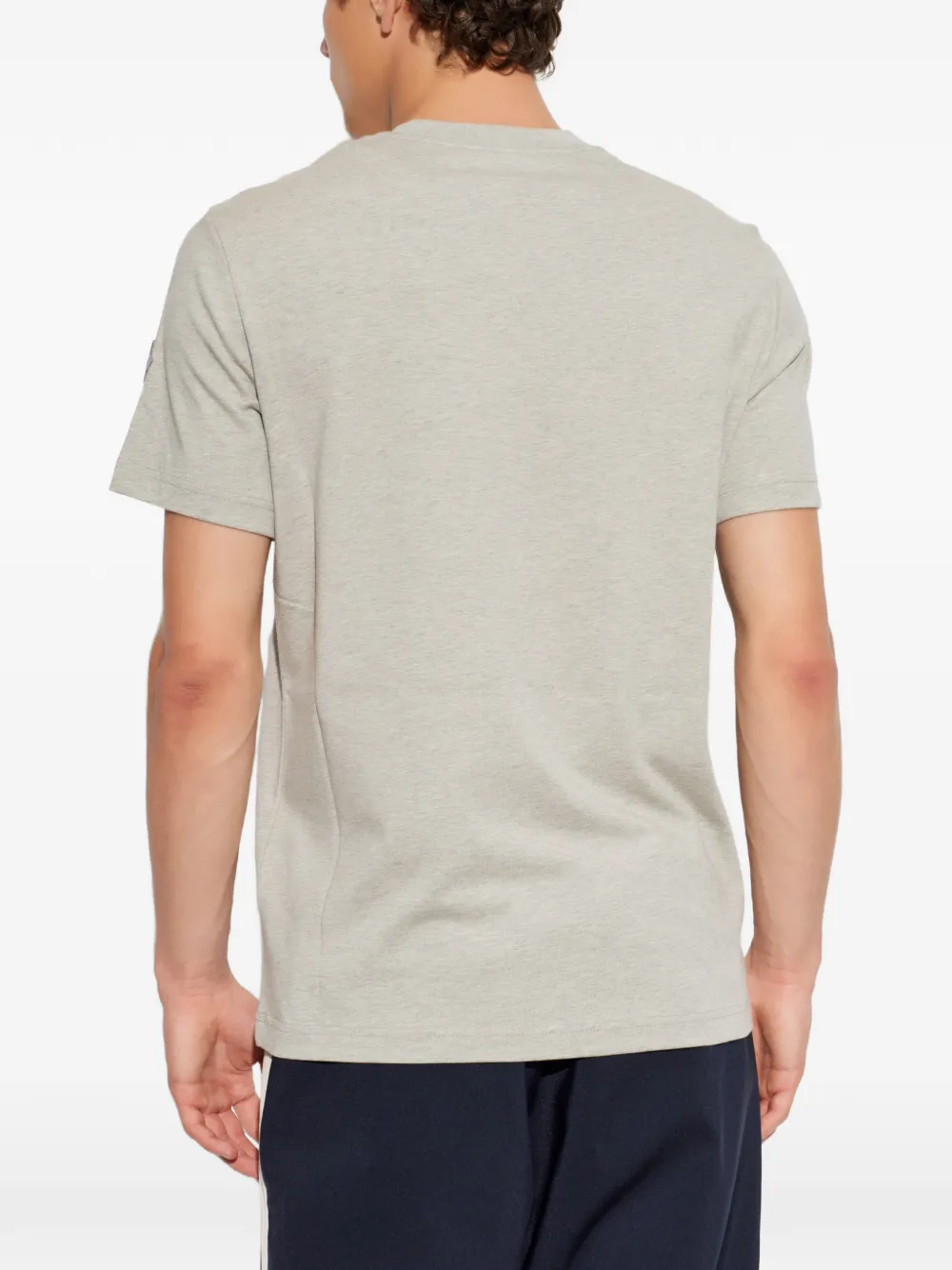Moncler T-shirt met geschetste logoprint Grijs