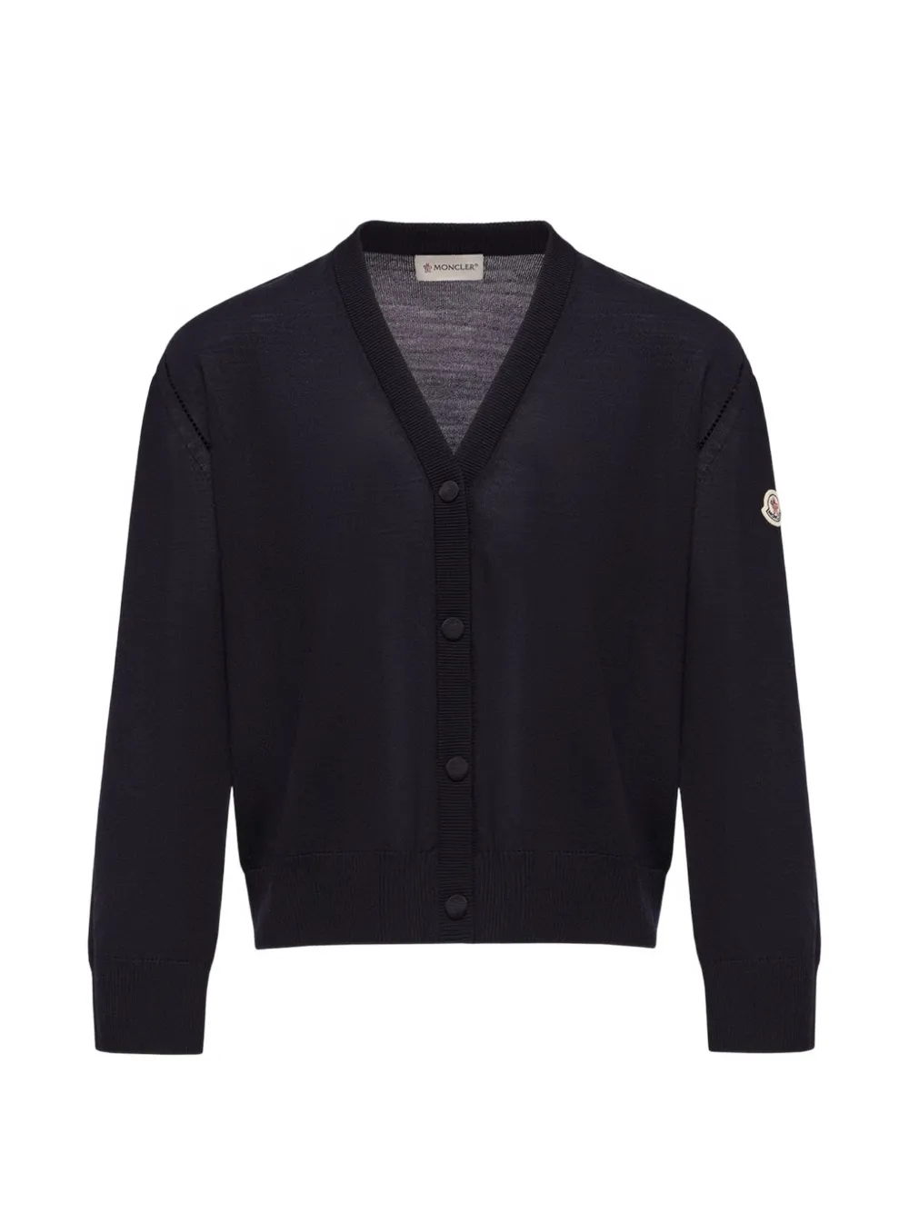 Moncler Button-up vest met V-hals Blauw