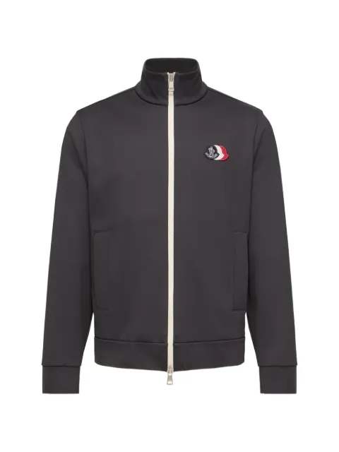 Moncler logo-patch zip-up jacket
