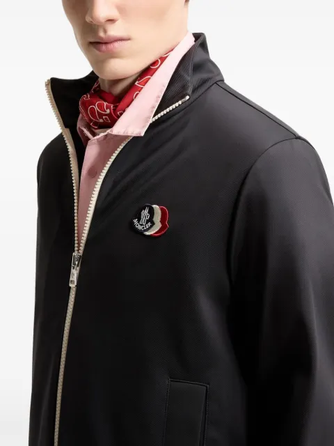 Moncler logo-patch zip-up jacket