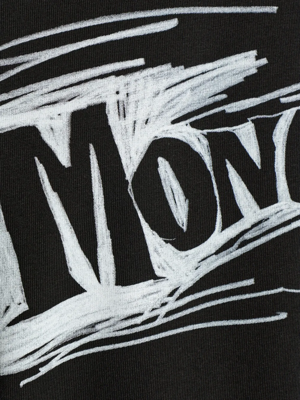 Moncler T-shirt met logoprint Zwart